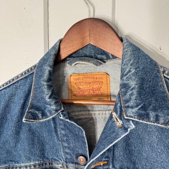 Vtg 90's Men's Levi's 70516-0216 Blue Denim Type Ill Trucker Jacket small USA - Picture 15 of 16